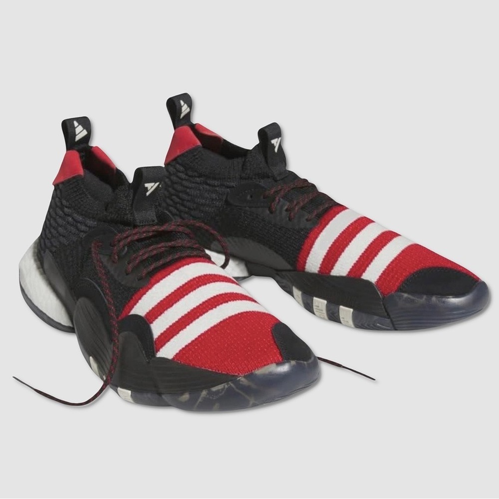 Mens Adidas Trae Young 2 Shoes - NEW Size 9.5 Black / Red / White - #46019-OFCL